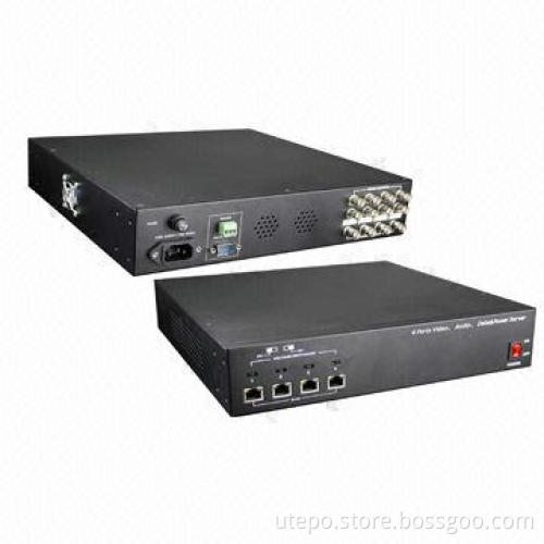4CH Passive Video Receiver Hub with Audio/Data Transmission, Built-in Surge and Transient Protection